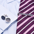 Carbon Fibre Cufflinks and Stickpin Set